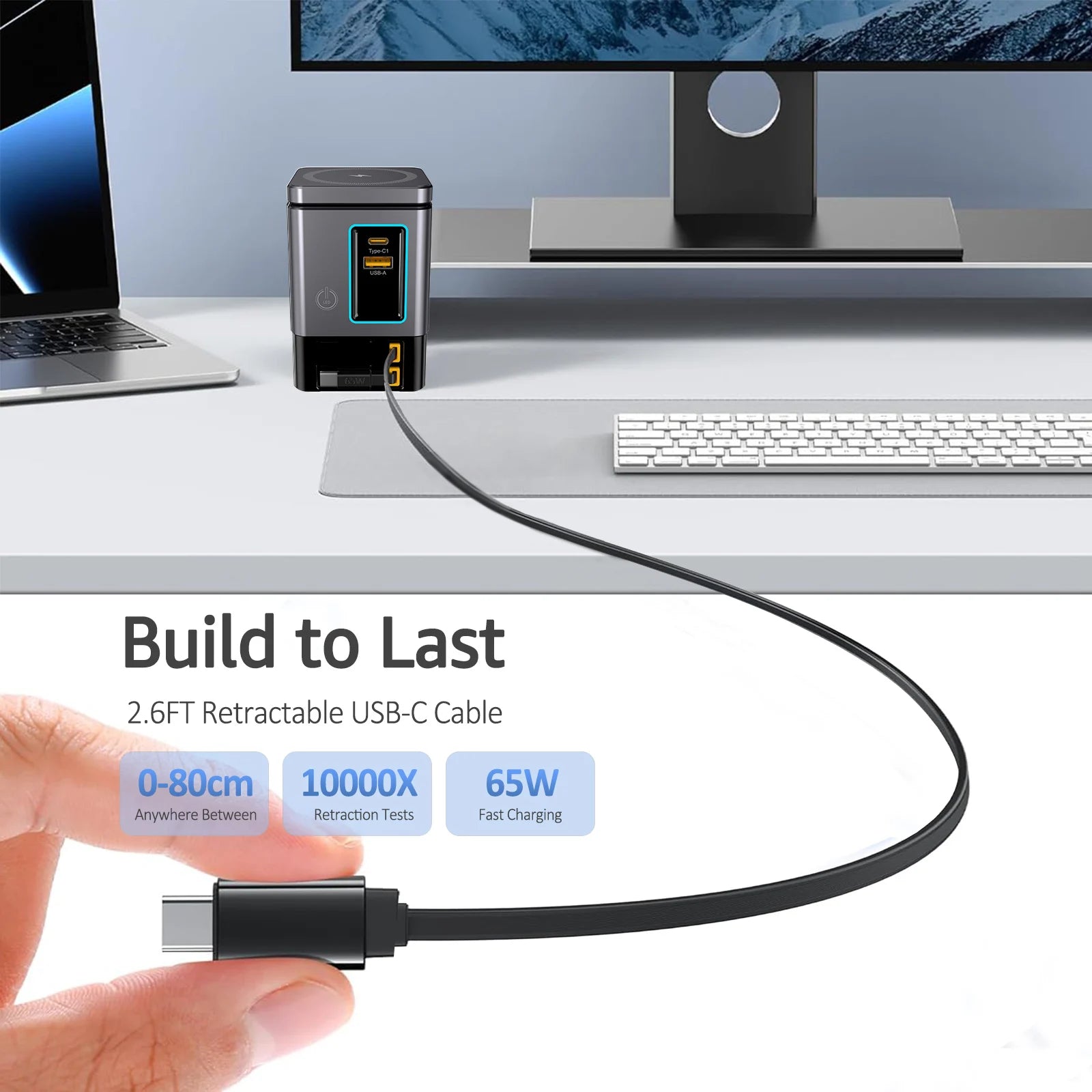 Experience Ultimate Convenience with the Gan 6-in-1 105W Magnetic Wireless Charger Stand - Fast Charge Your iPhone 16, 15, 14, 13, and AirPods Effortlessly!