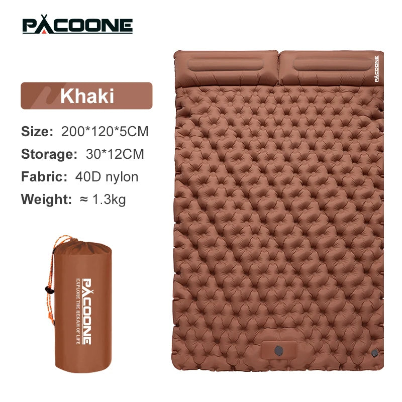 Experience Ultimate Comfort with Our Extra Thick Double Sleeping Pad Camping Mattress for 2 - Perfect for Outdoor Adventures!