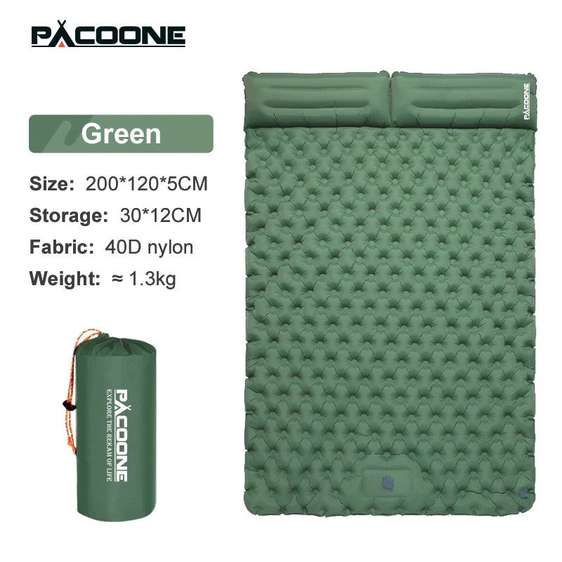 Experience Ultimate Comfort with Our Extra Thick Double Sleeping Pad Camping Mattress for 2 - Perfect for Outdoor Adventures!