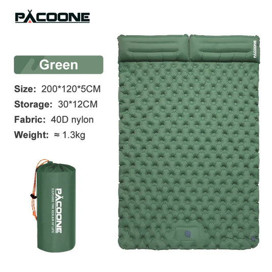 Experience Ultimate Comfort with Our Extra Thick Double Sleeping Pad Camping Mattress for 2 - Perfect for Outdoor Adventures!