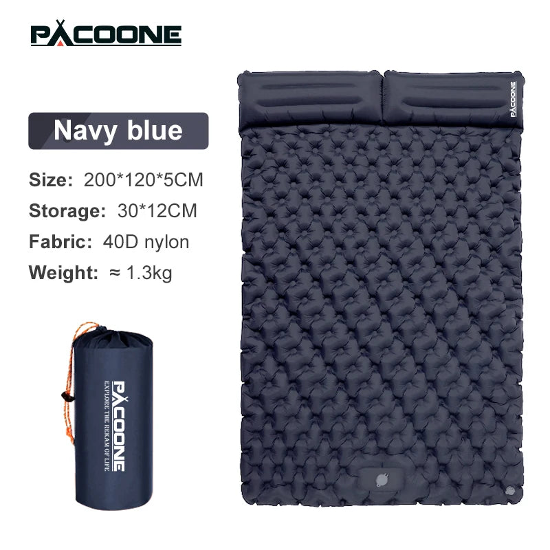 Experience Ultimate Comfort with Our Extra Thick Double Sleeping Pad Camping Mattress for 2 - Perfect for Outdoor Adventures!