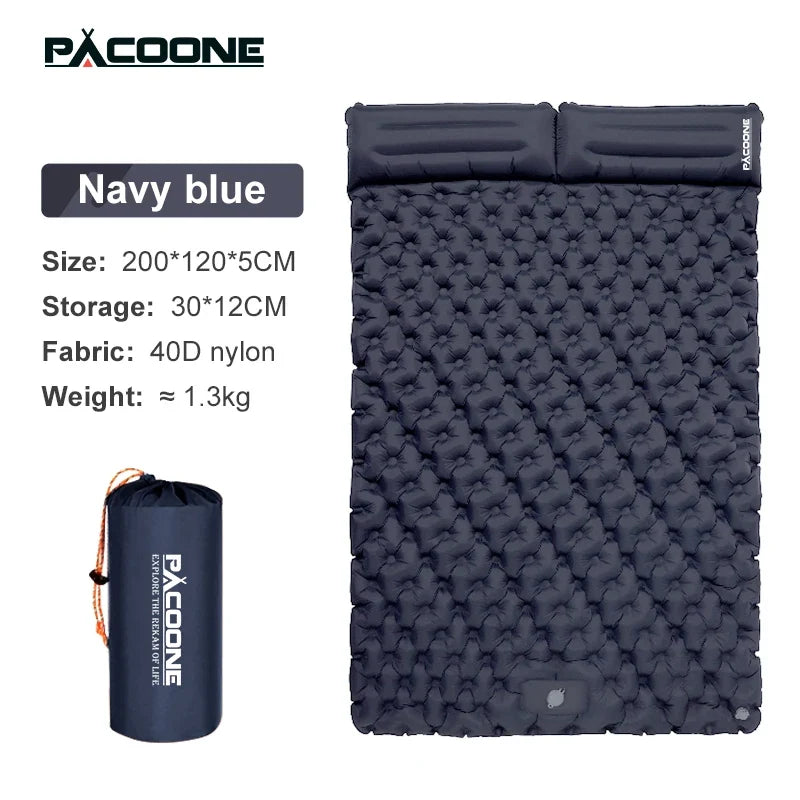 Camping sleeping pad size and dimensions diagram
